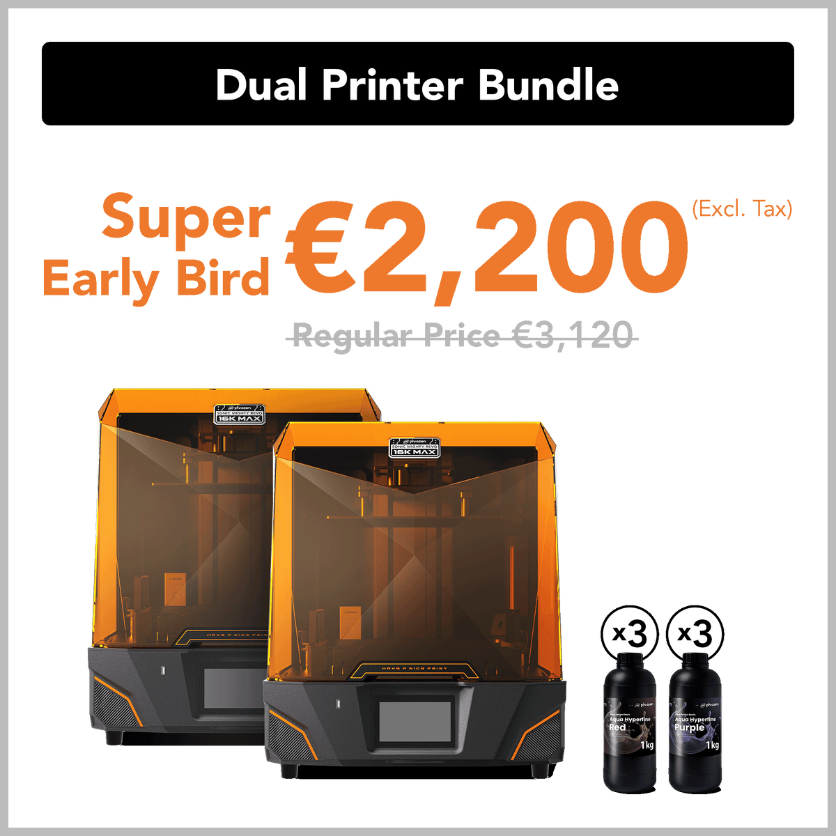 Revo MAX Dual Printer Bundle-Super Early Bird