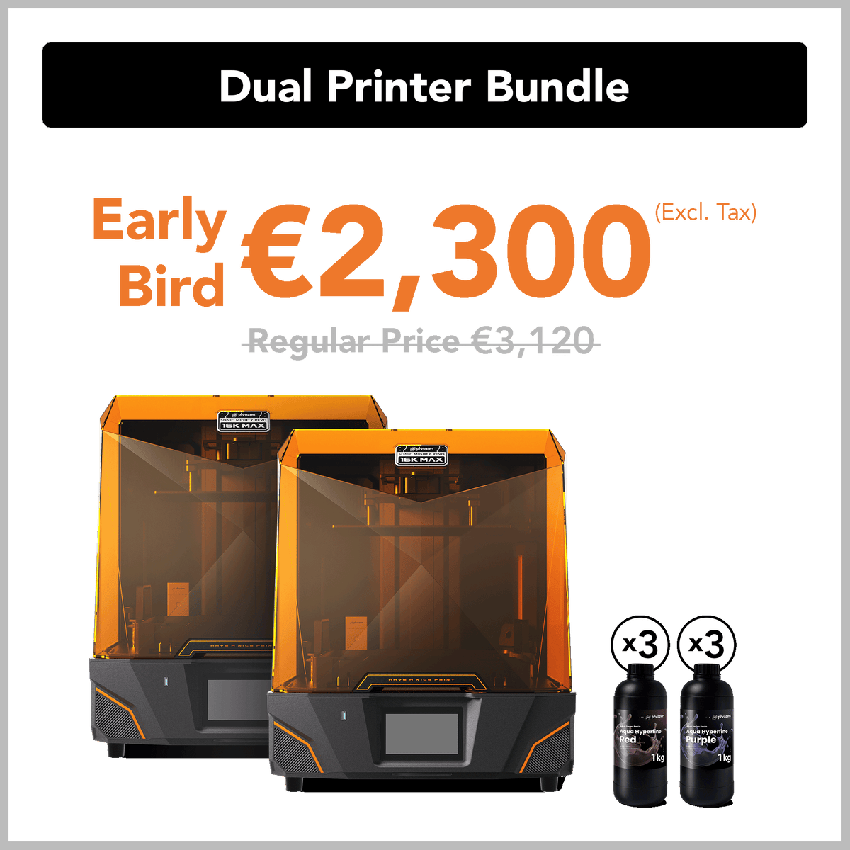 Revo MAX Dual Printer Bundle-Early Bird