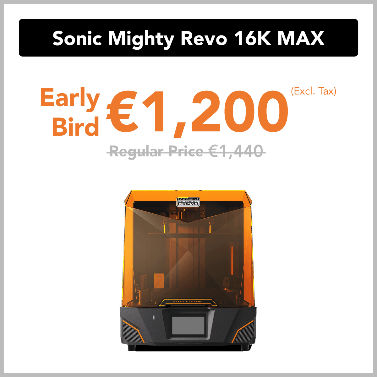 Phrozen Sonic Mighty Revo 16K MAX LCD 3D Printer